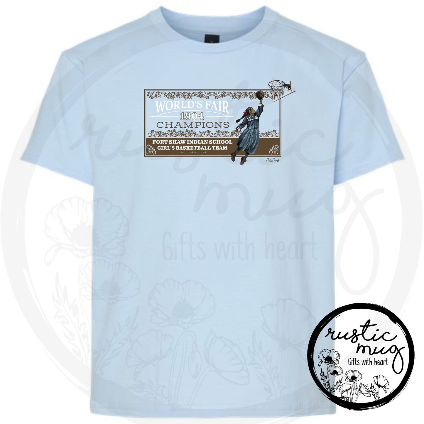 Youth Basketball Mural Tee