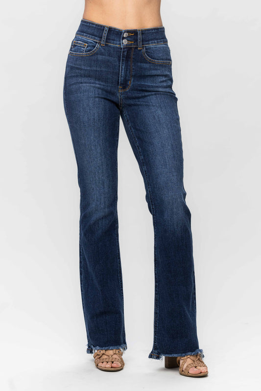 Judy Blue High Waisted Vintage Frayed Hem Jeans