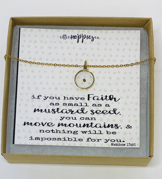 Real Mustard Seed Necklace