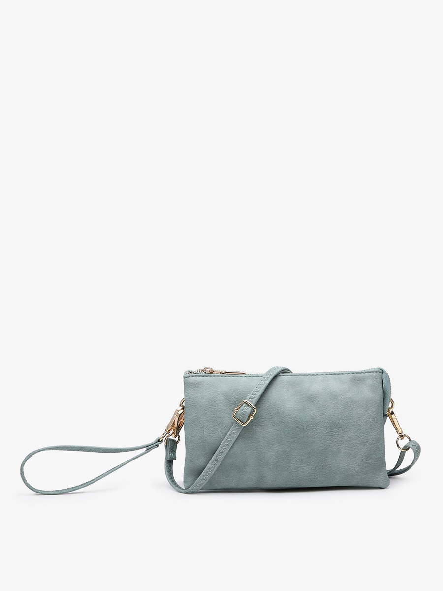 Riley Monogrammable 3 Compartment Crossbody/Wristlet