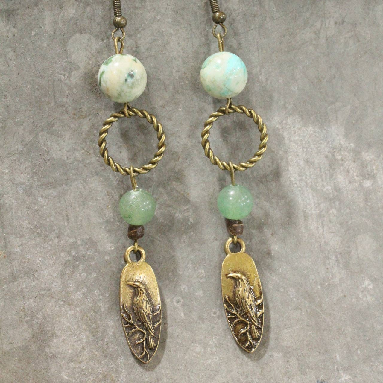 Soaring Birds Dangle Drop Earrings