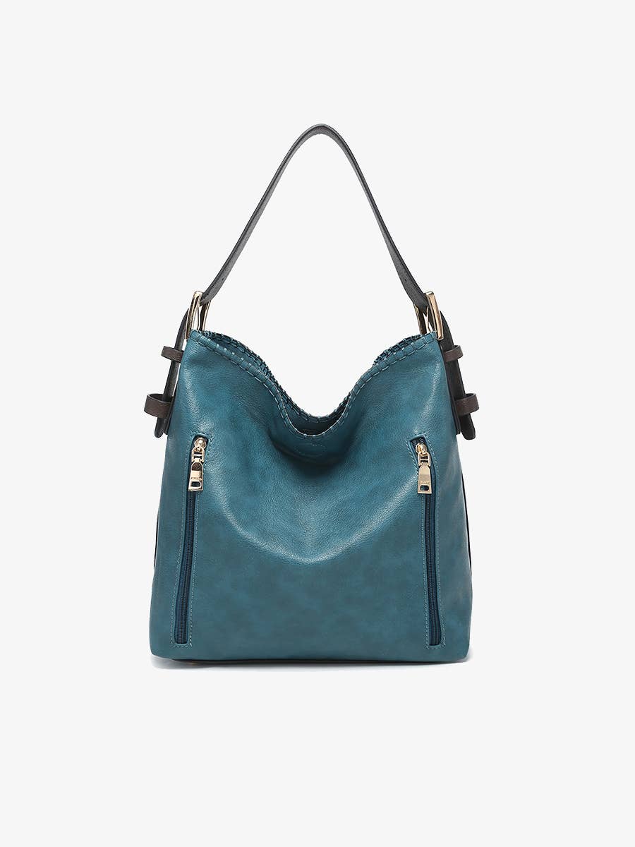 Alexa 2-in-1 Hobo Bag w/Dual Zip Compartments
