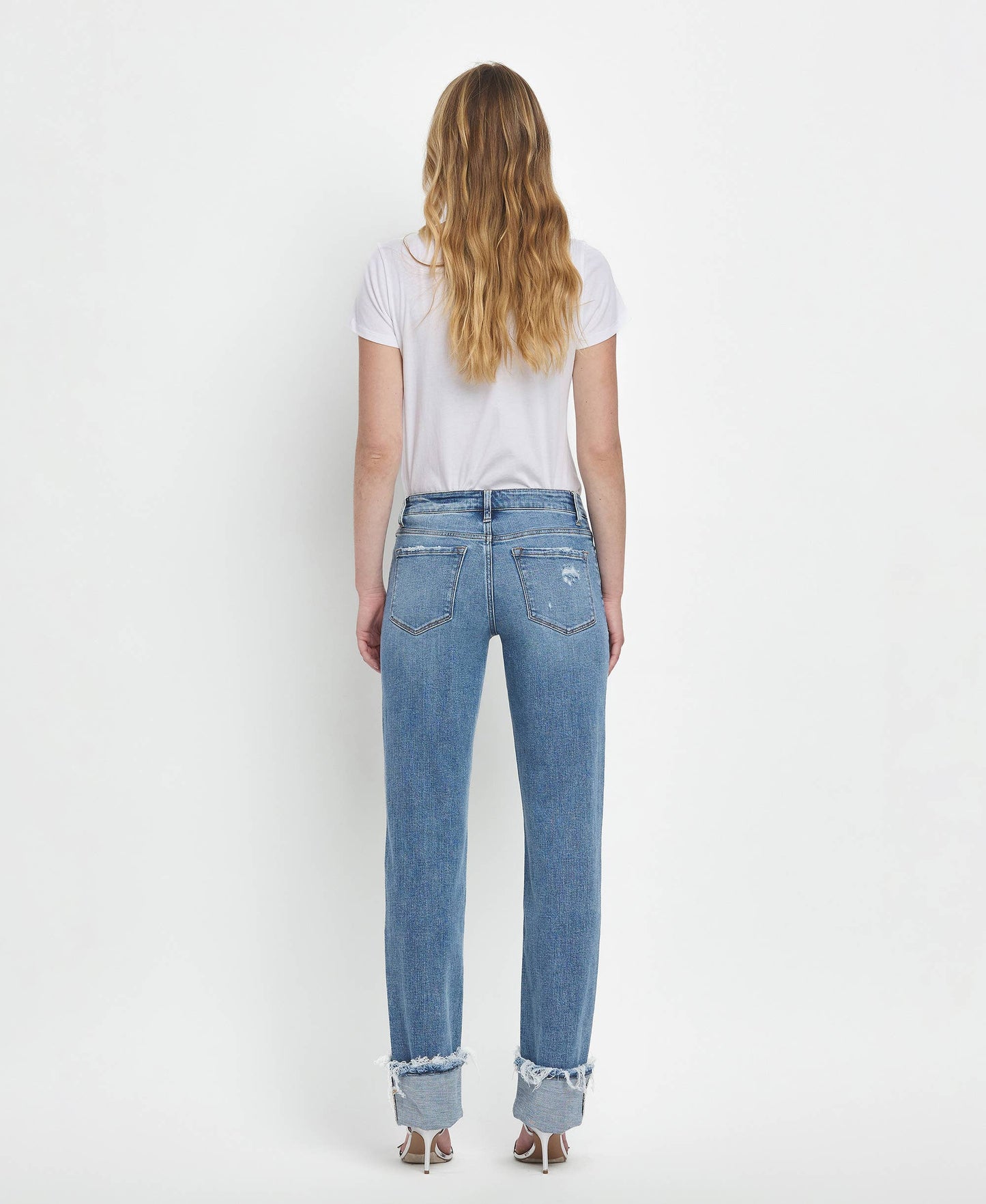 Evermore Mid Rise Cuffed Straight Leg by Lovervet