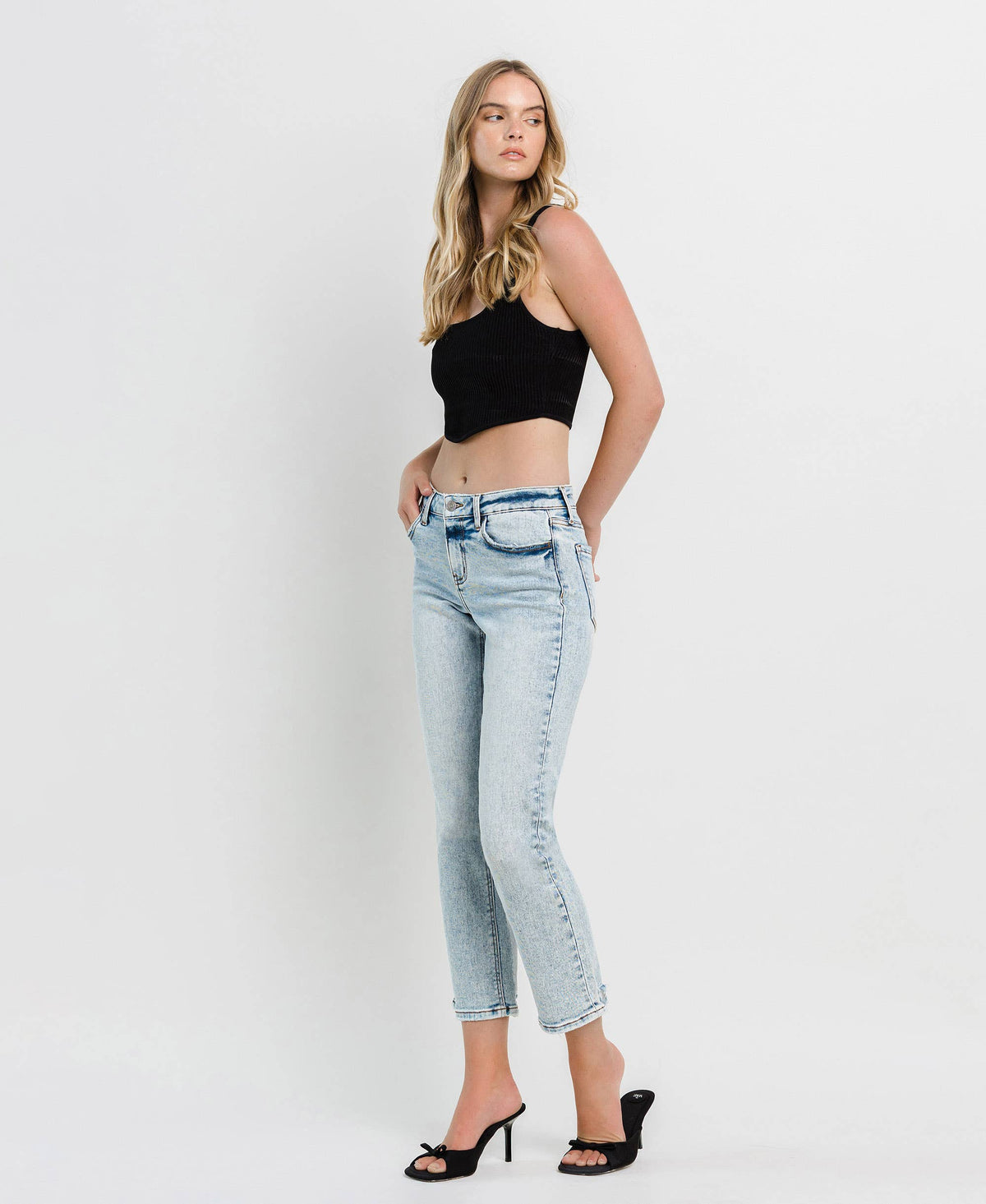 Like A Boss Mid Rise Crop By Lovervet