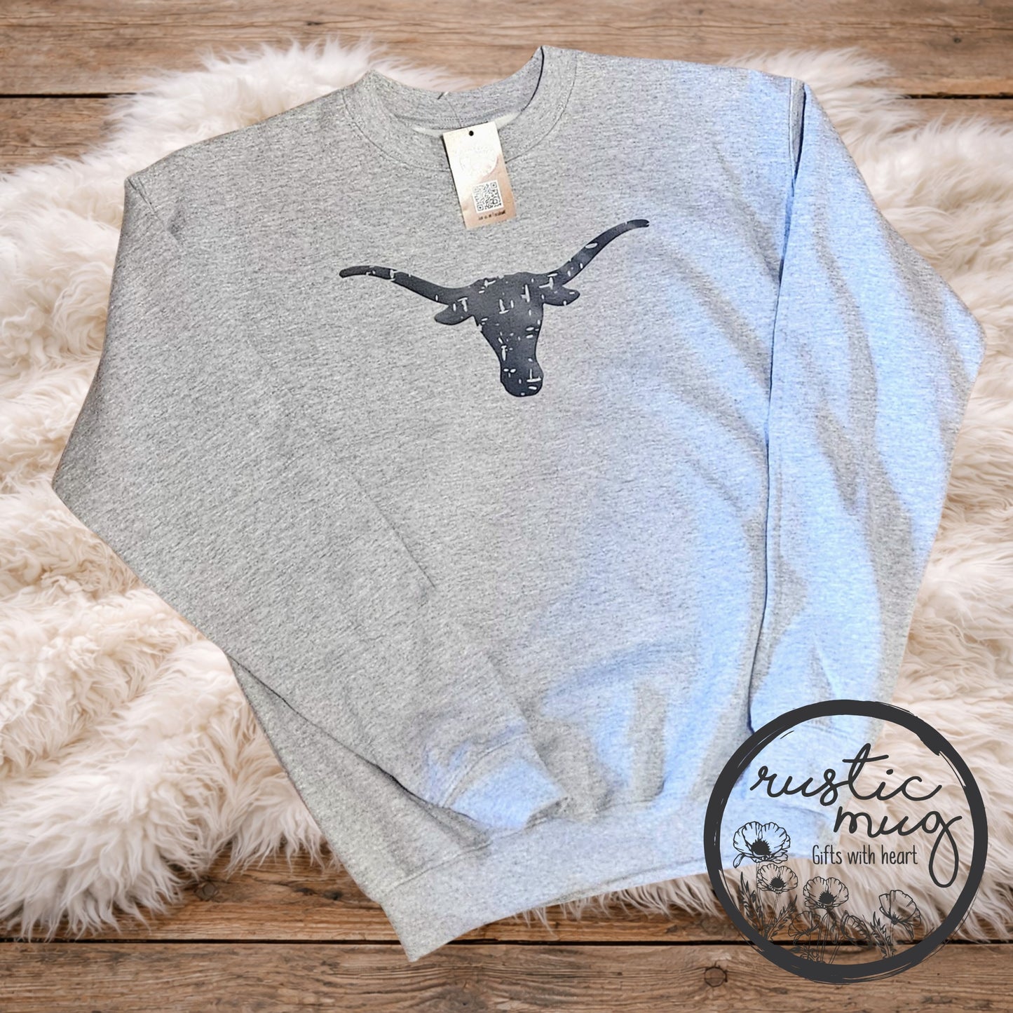 Distressed Longhorn Youth Sweatshirt