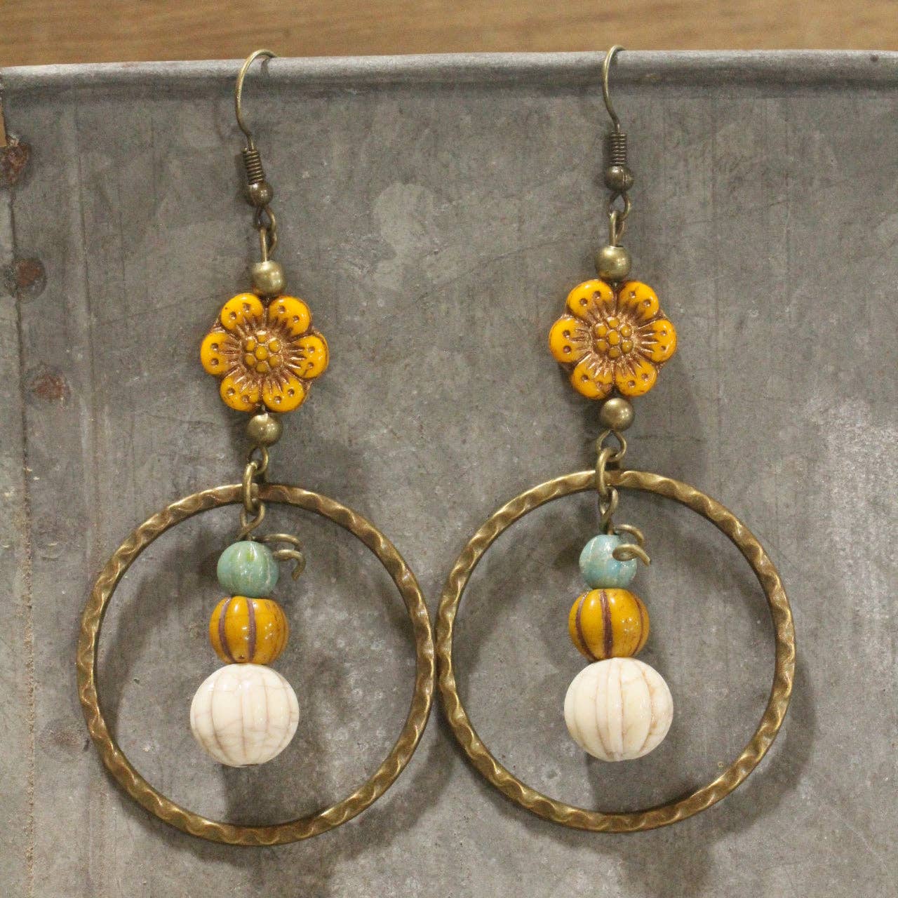 Full Of Sweetness Flower Dangle Earrings