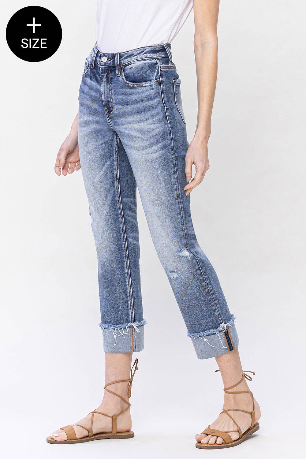 Infallible High Rise Cuffed Jeans by Lovervet