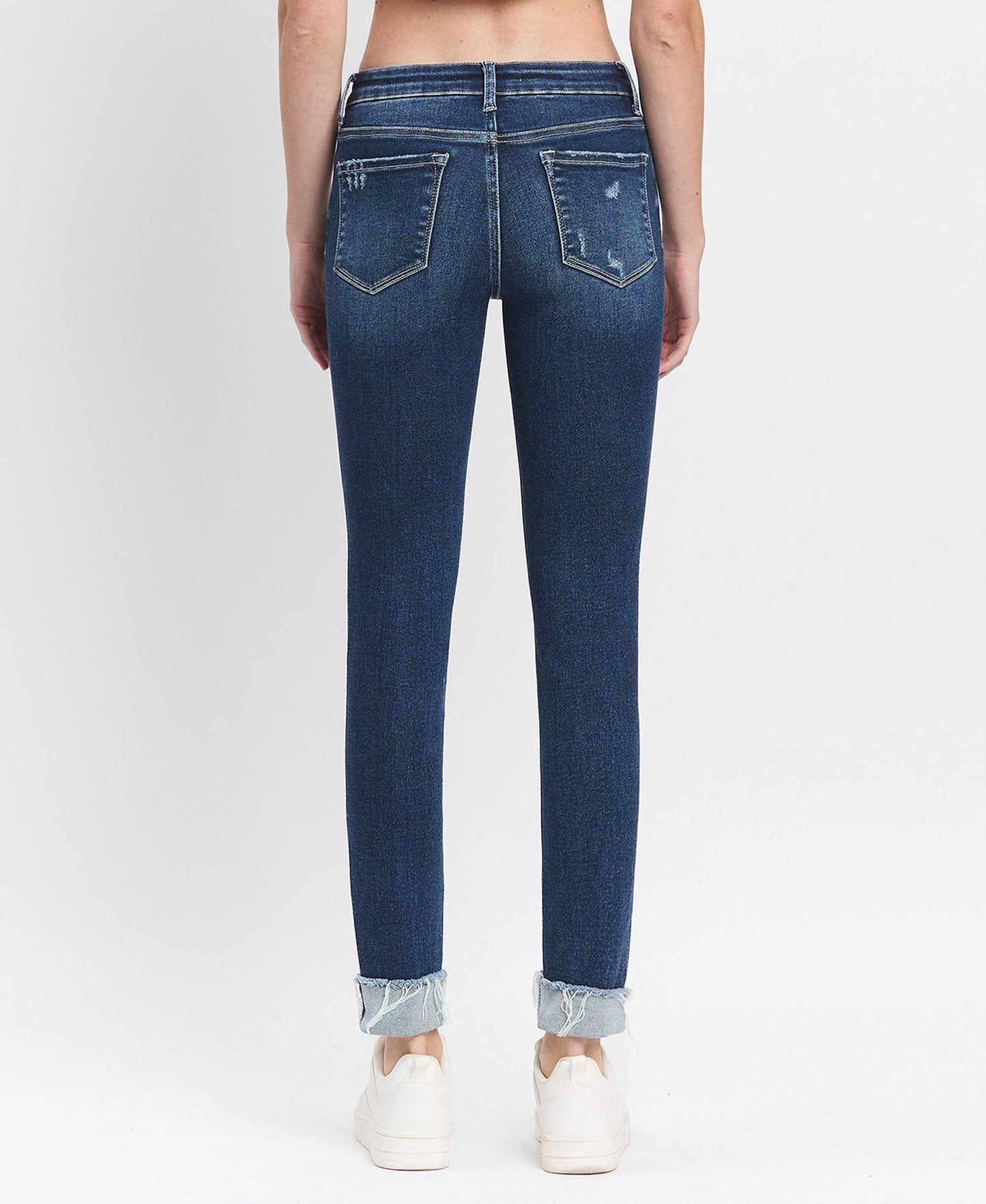 Reflex Mid Rise Cuffed Skinny By Lovervet