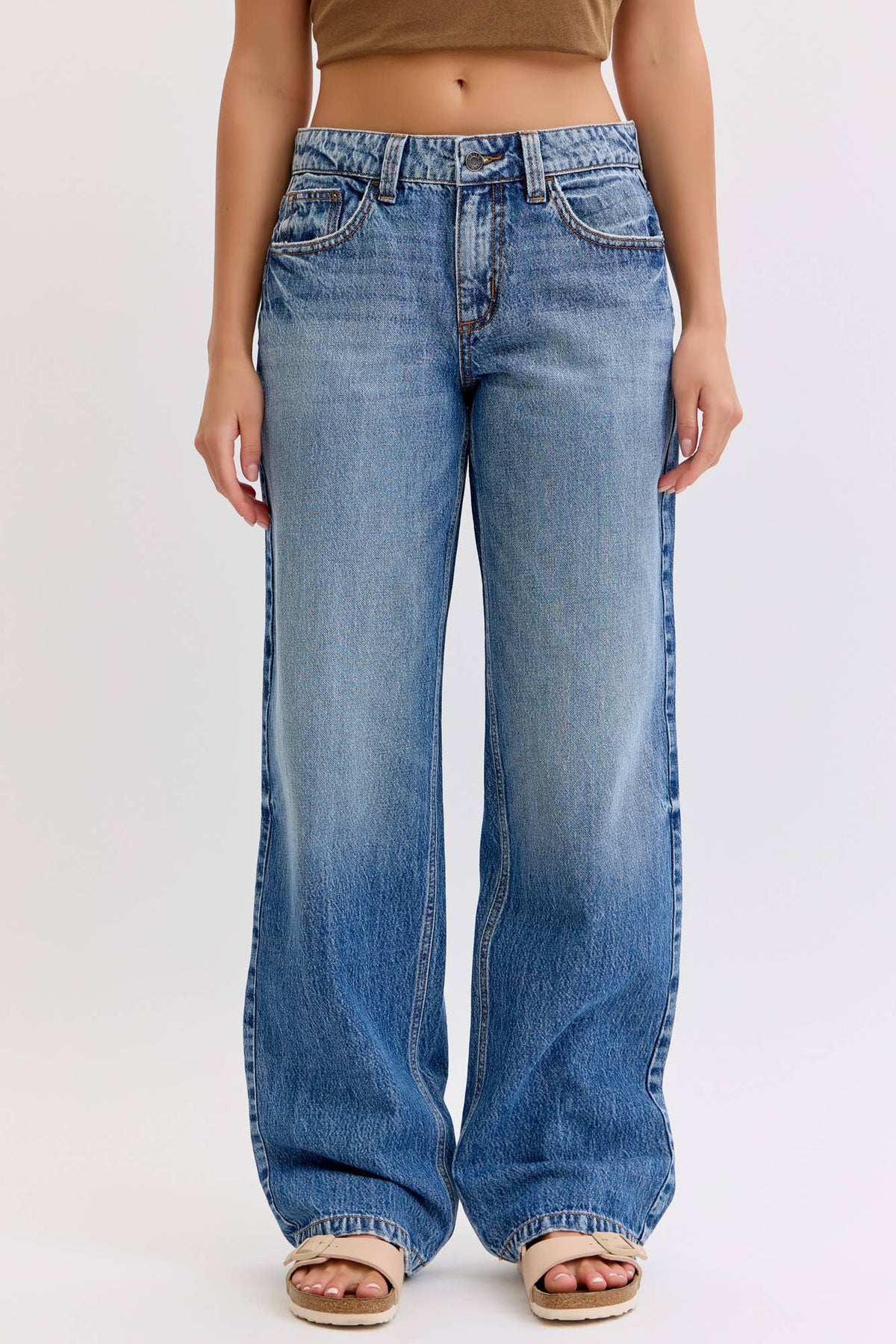 Low Rise Baggy Jeans by Cello