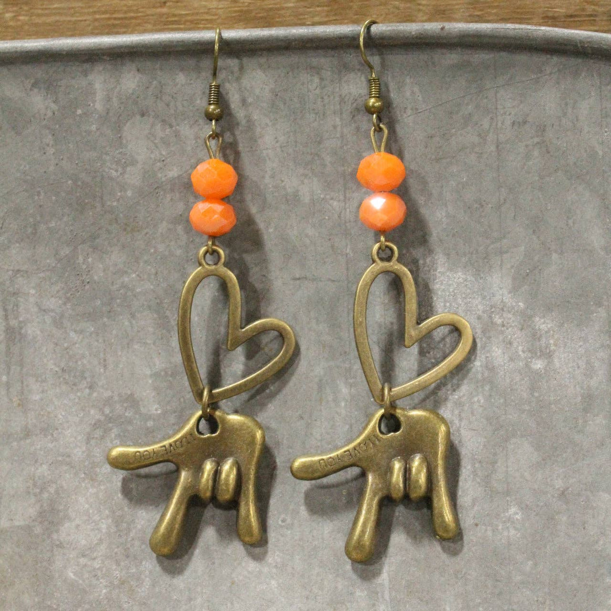 Orange Crushin' On You Dangle Earrings