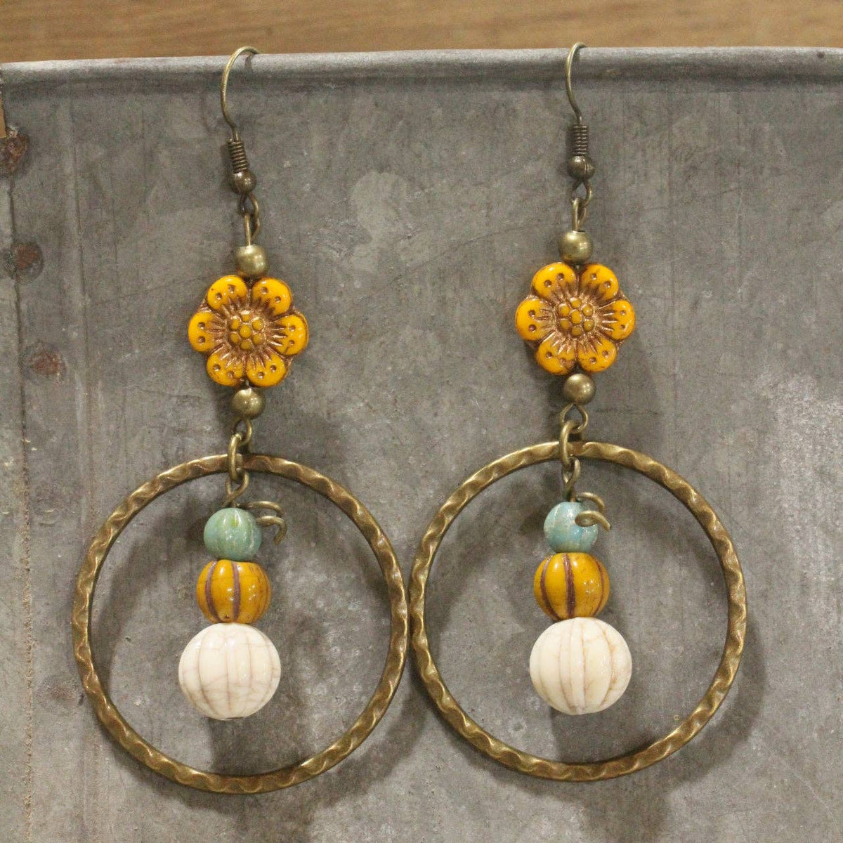 Full Of Sweetness Flower Dangle Earrings