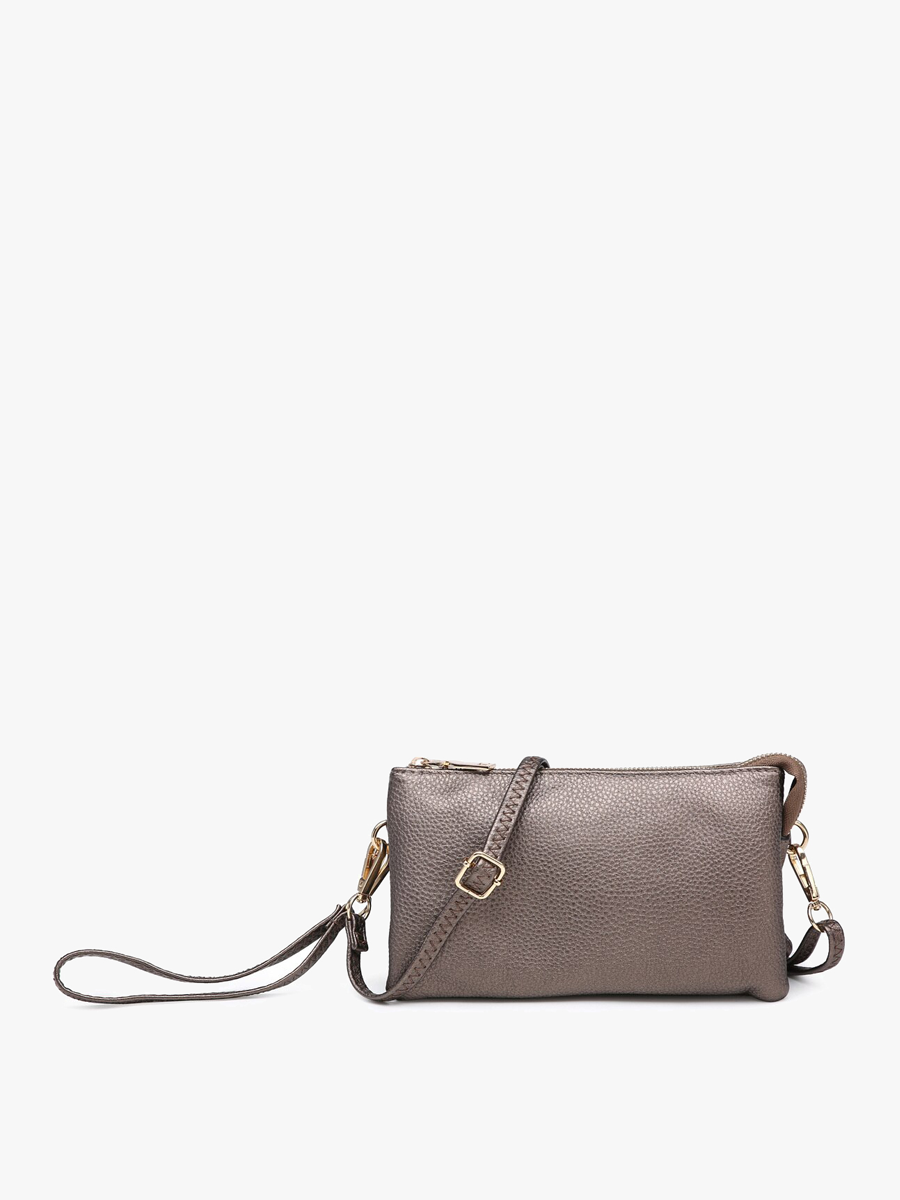 Riley Monogrammable 3 Compartment Crossbody/Wristlet