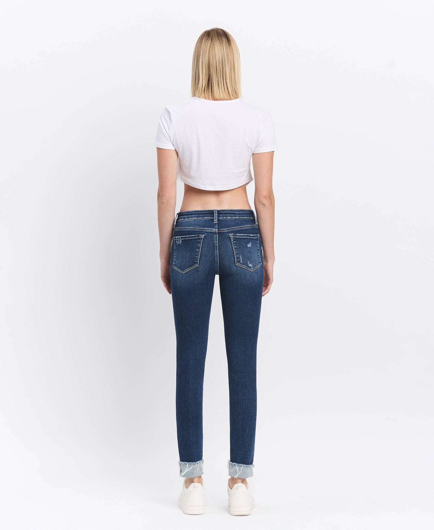 Reflex Mid Rise Cuffed Skinny By Lovervet