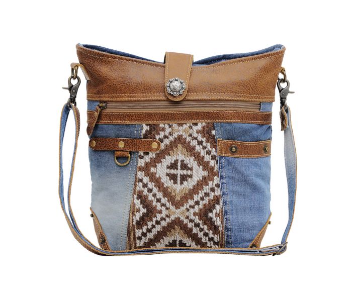 Sofia Mia Denim Shoulder Bag by Myra