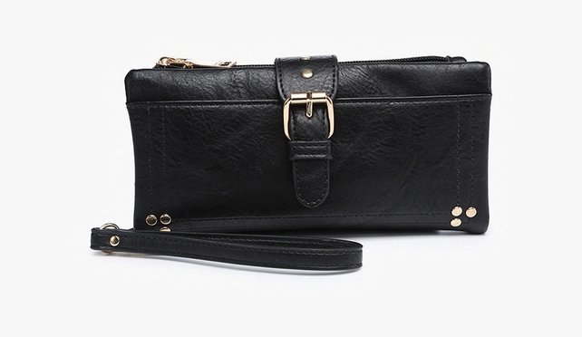 Cadence Buckle Wallet/Clutch by Jen & Co