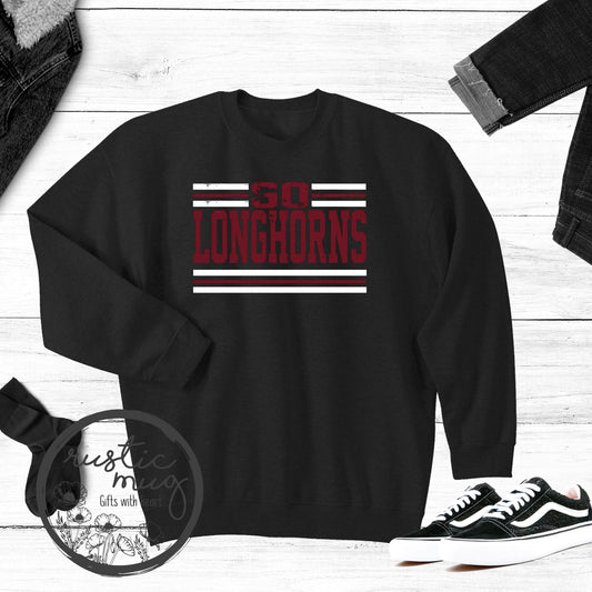 Adult Go Longhorns Crew Sweatshirt