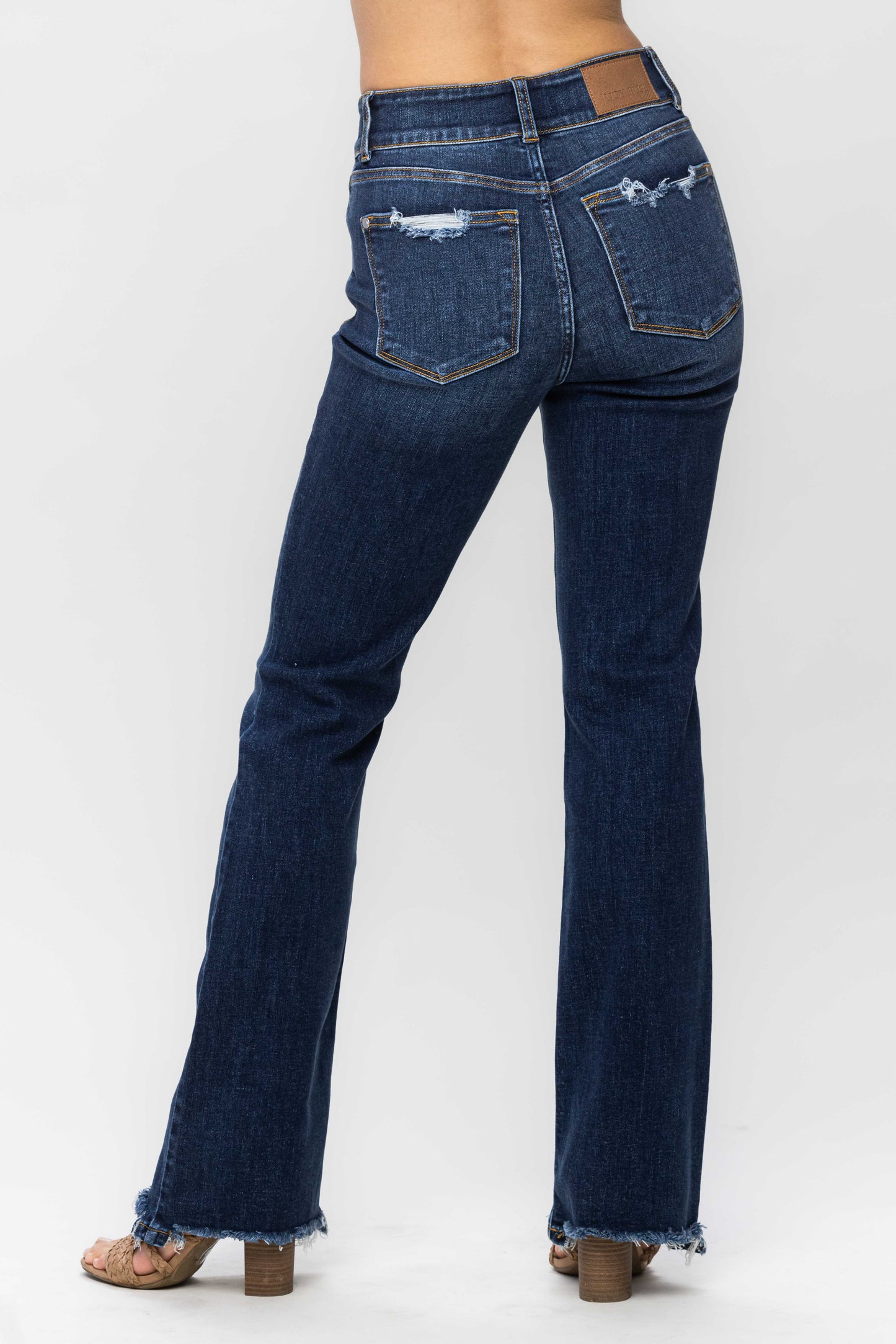 Judy Blue High Waisted Vintage Frayed Hem Jeans