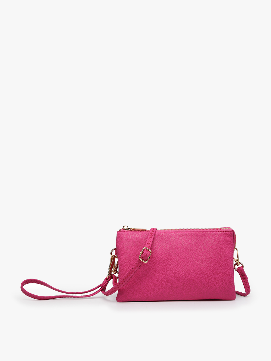 Riley Monogrammable 3 Compartment Crossbody/Wristlet
