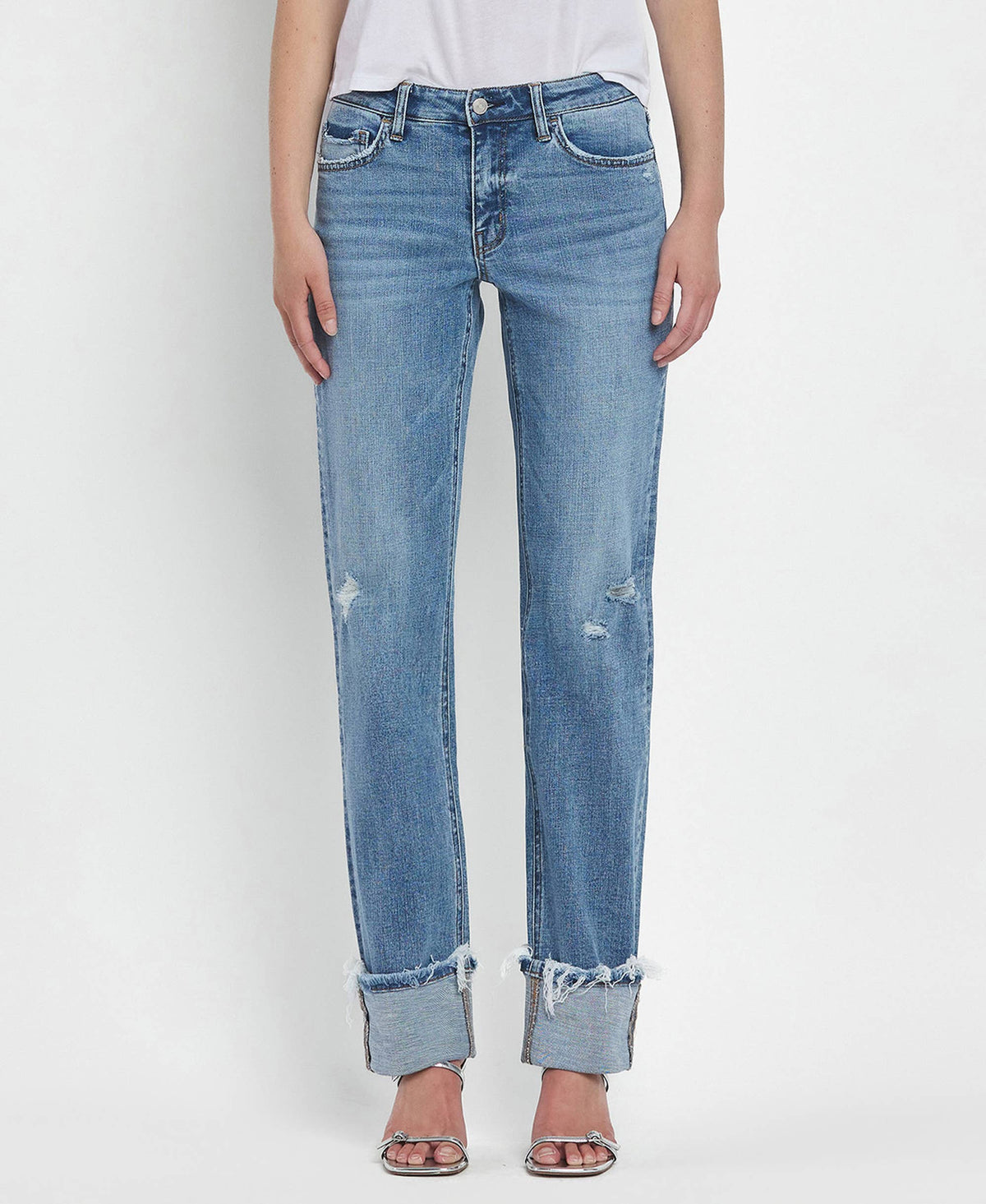 Evermore Mid Rise Cuffed Straight Leg by Lovervet