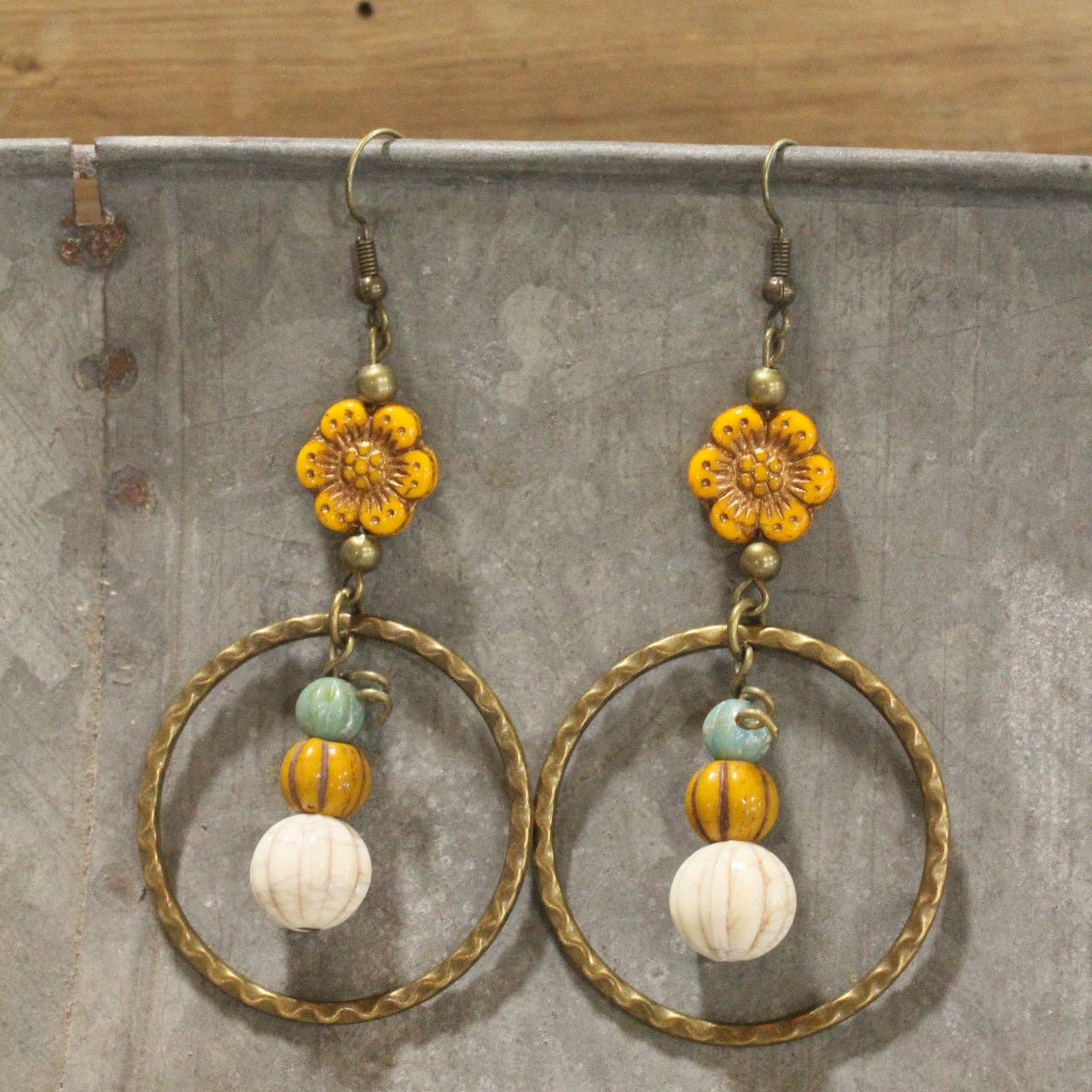 Full Of Sweetness Flower Dangle Earrings