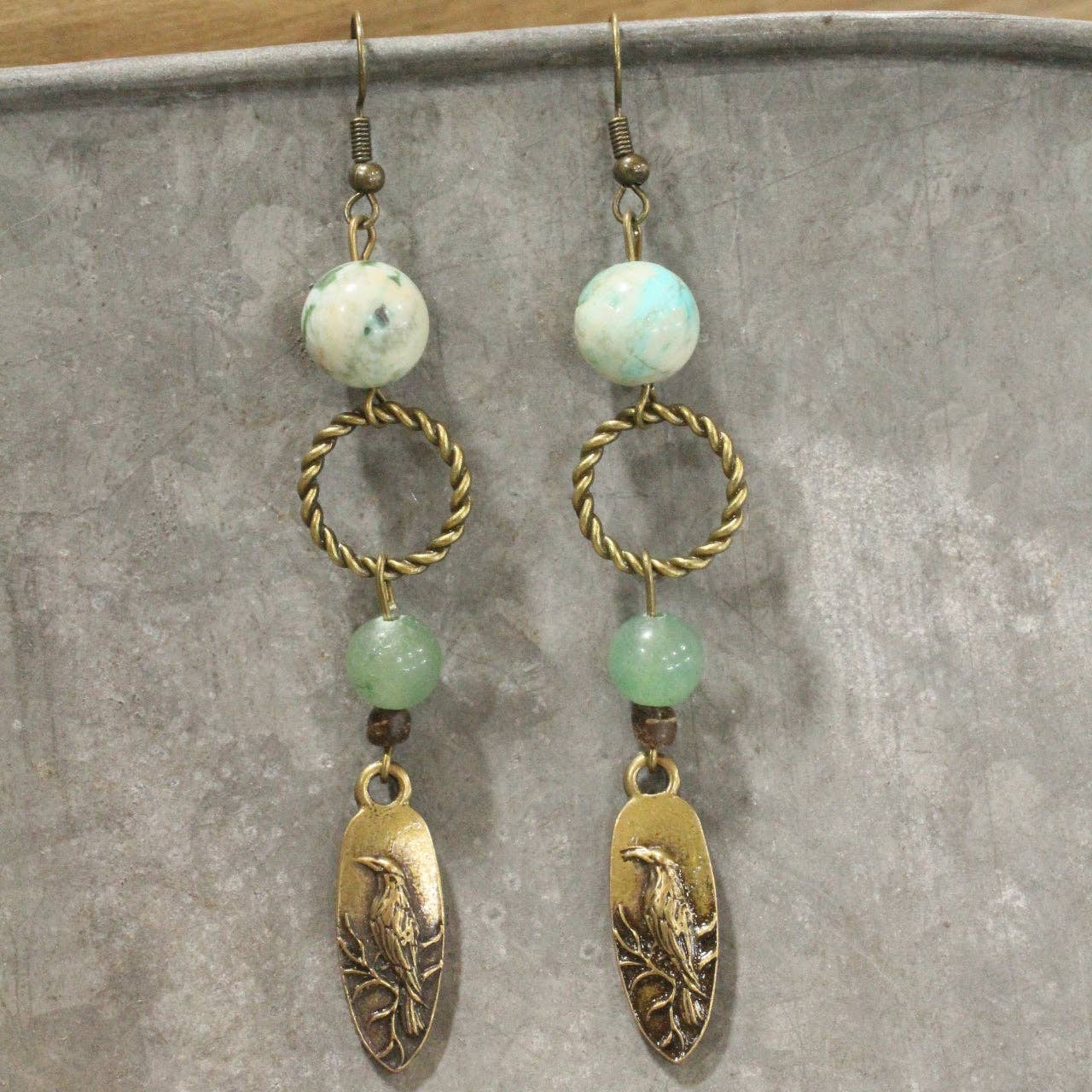 Soaring Birds Dangle Drop Earrings