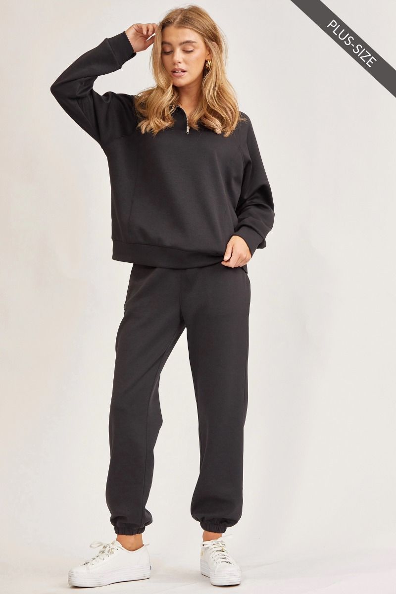 2 Pc Half Zip Loungewear