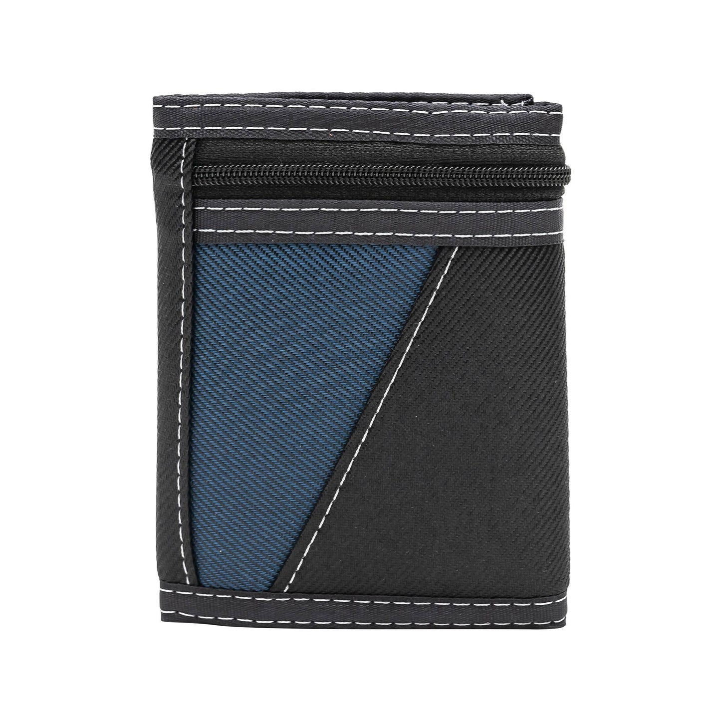 Canvas Leather Trifold Wallet