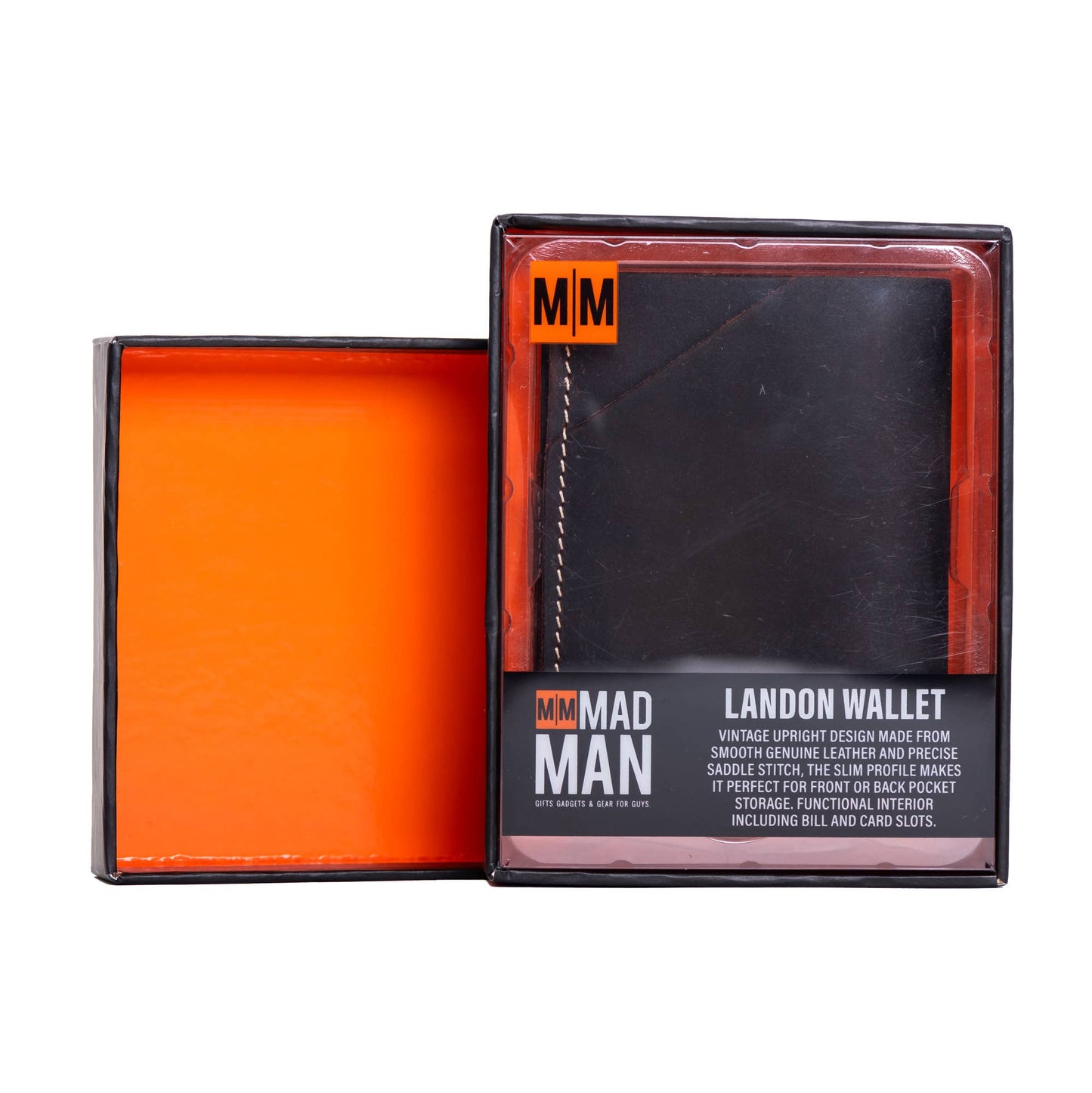 Slim Genuine Leather Front Pocket Wallet