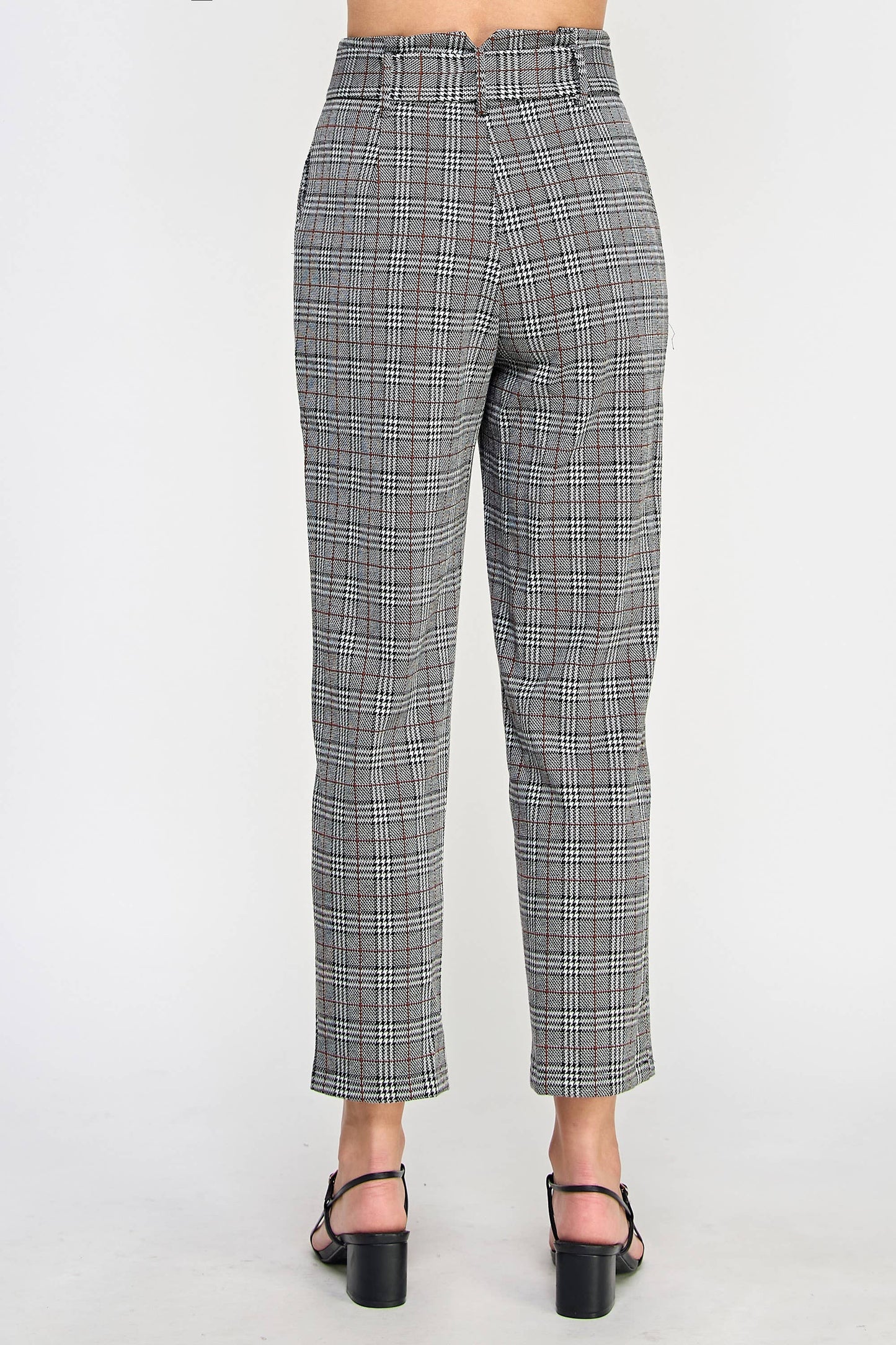 Checked Cropped Trouser