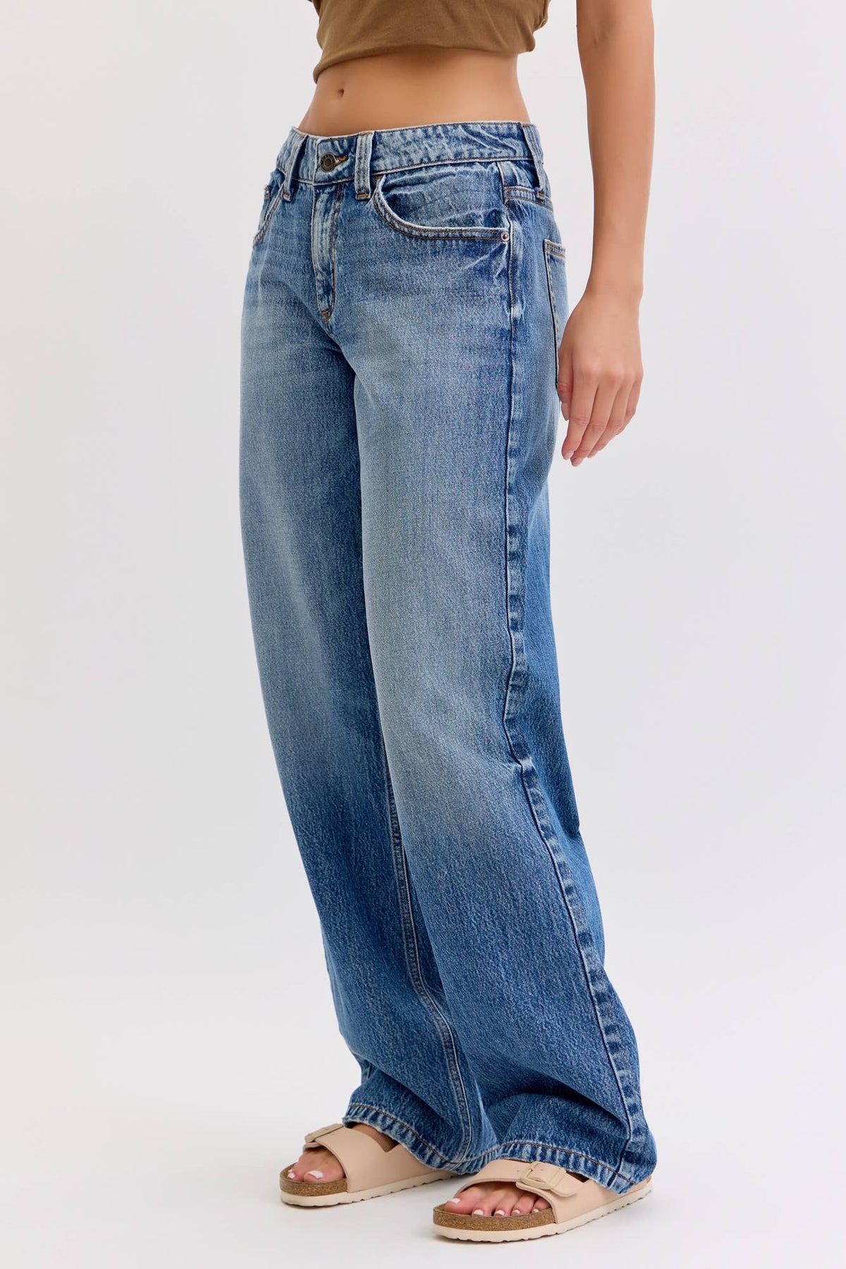 Low Rise Baggy Jeans by Cello