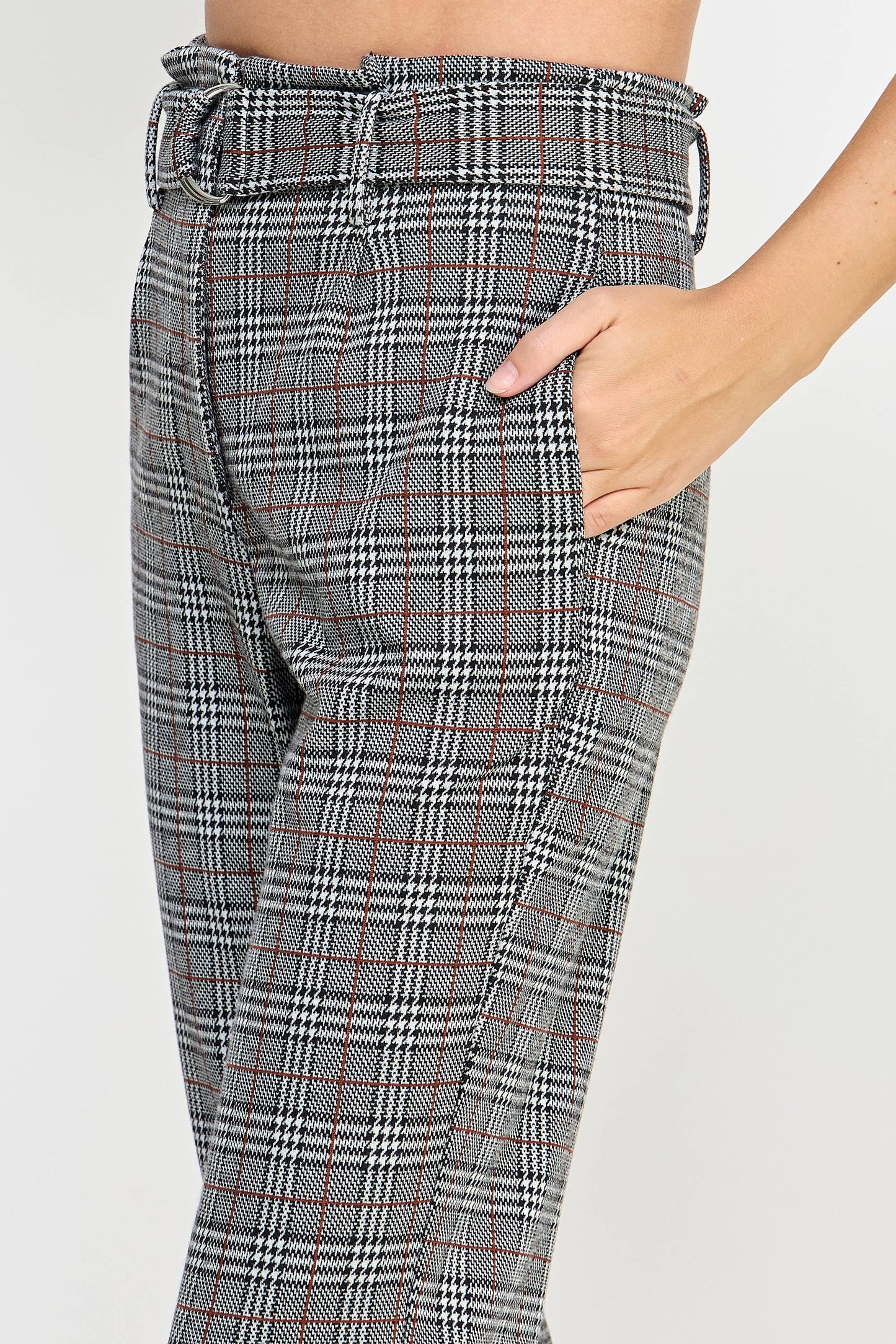 Checked Cropped Trouser