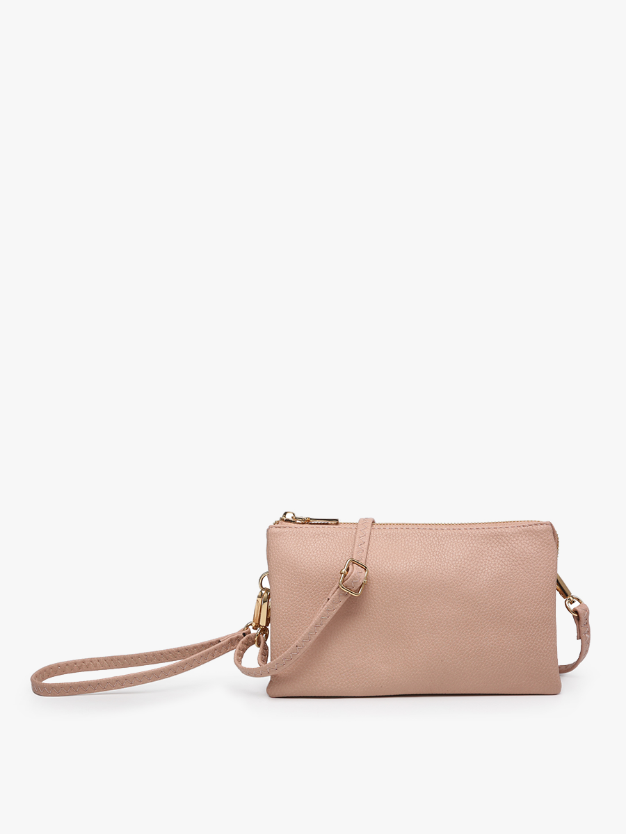 Riley Monogrammable 3 Compartment Crossbody/Wristlet