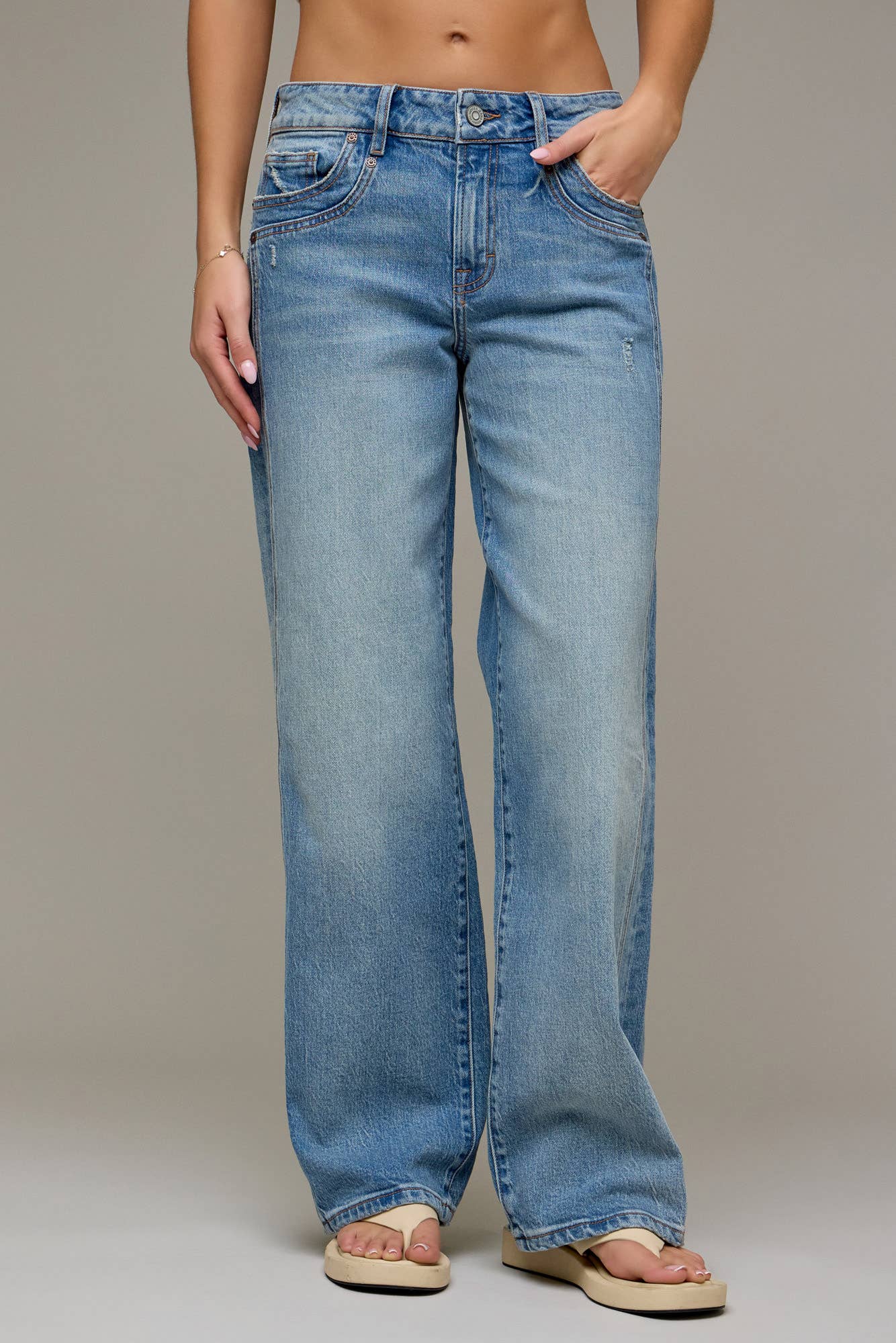 Logan Hi Rise Classic Dad Jean by Hidden
