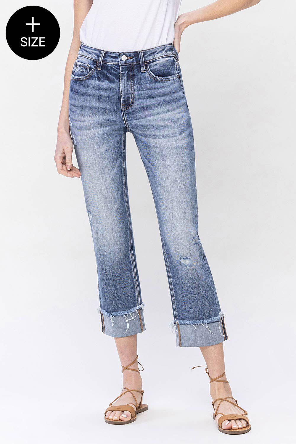 Infallible High Rise Cuffed Jeans by Lovervet