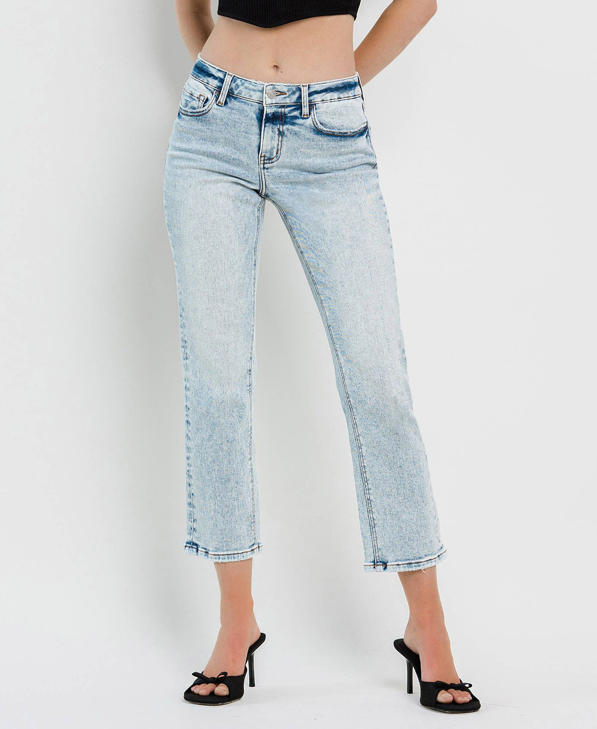 Like A Boss Mid Rise Crop By Lovervet