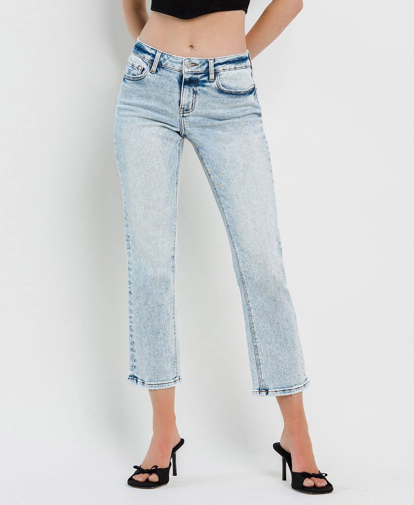 Like A Boss Mid Rise Crop By Lovervet