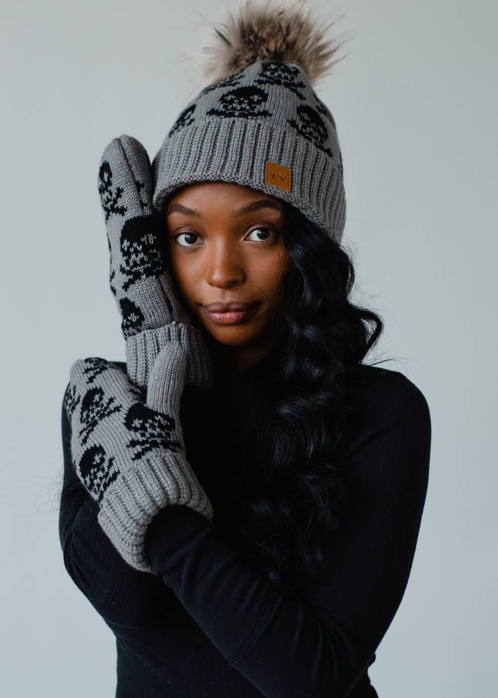 Gray Skull Hat