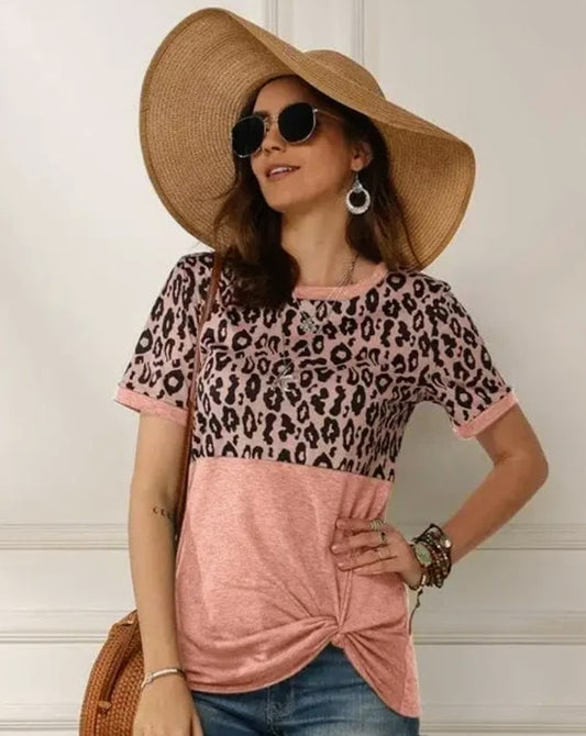 Pink Leopard Tee