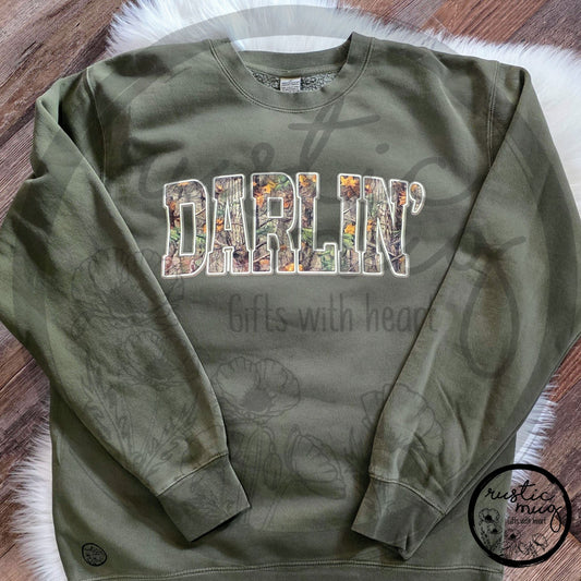 Camo Darlin' Pigment Dyed Sweatshirt