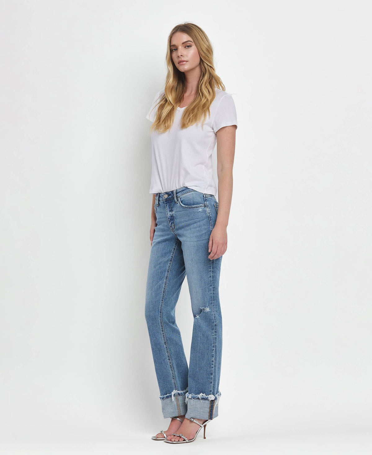 Evermore Mid Rise Cuffed Straight Leg by Lovervet