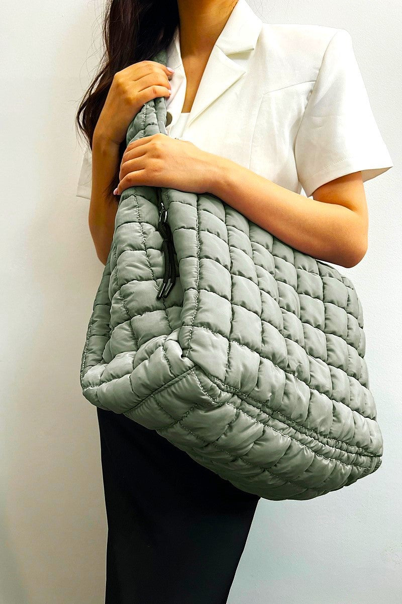 Premium Oversized Quilted Carryall Bag