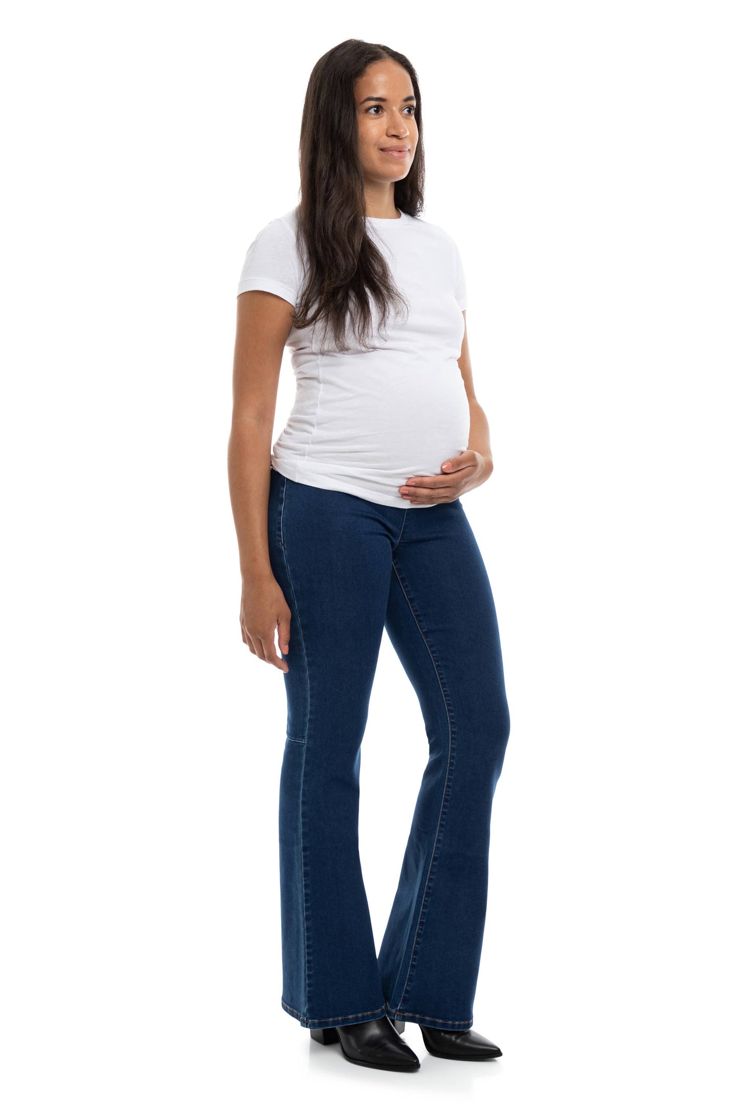 33" Better Butter Boot Cut Maternity Jean w/ Belly Band