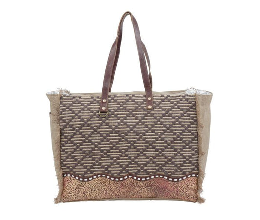 Bruine Weekender Bag by Myra