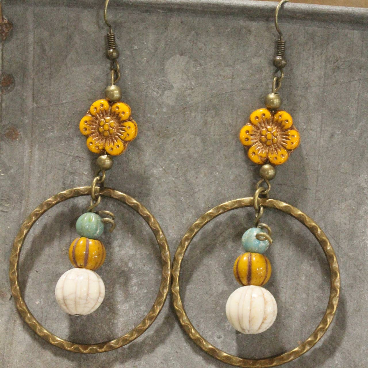 Full Of Sweetness Flower Dangle Earrings