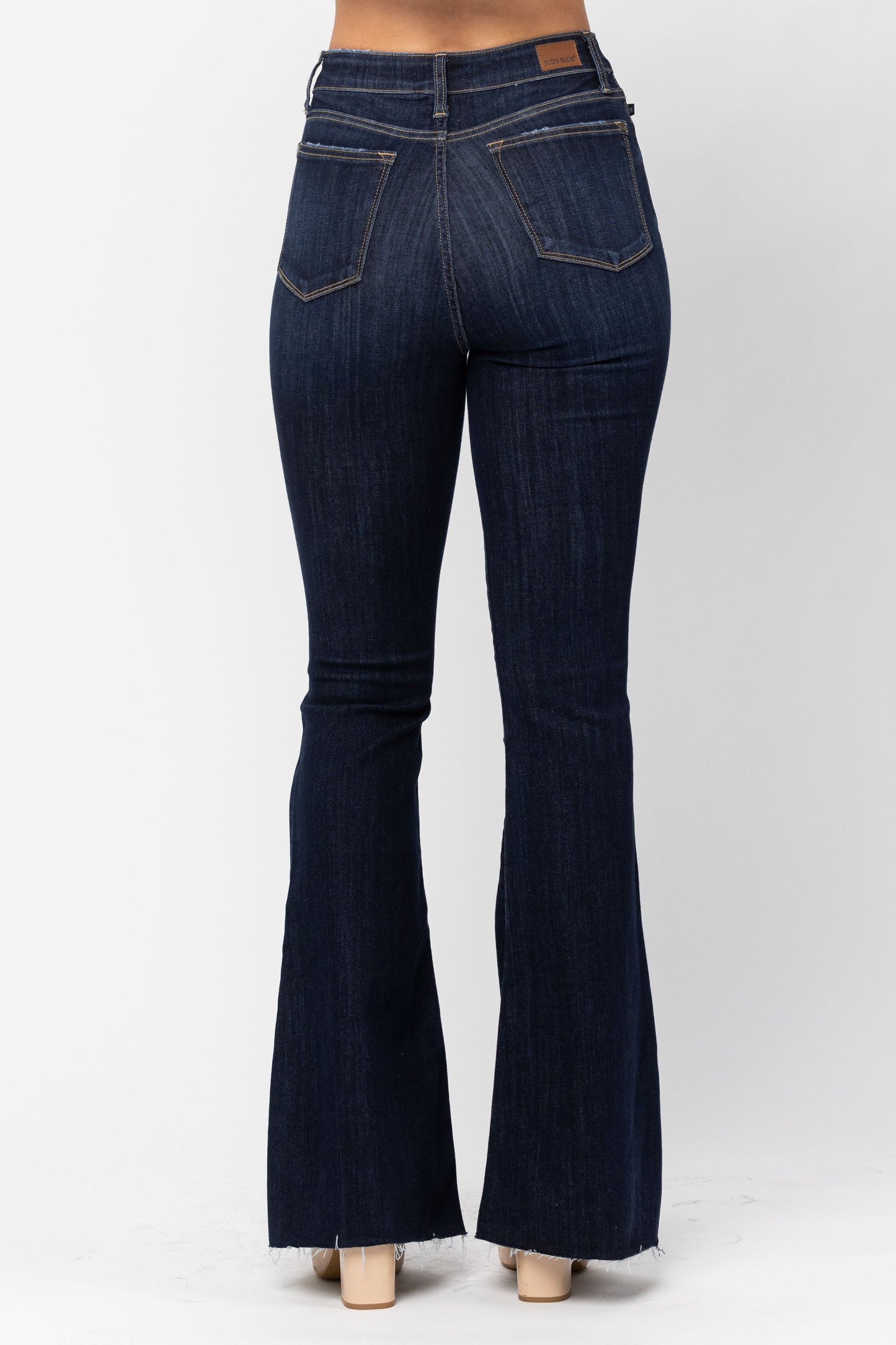 Judy Blue Raw Hem Flare Jean