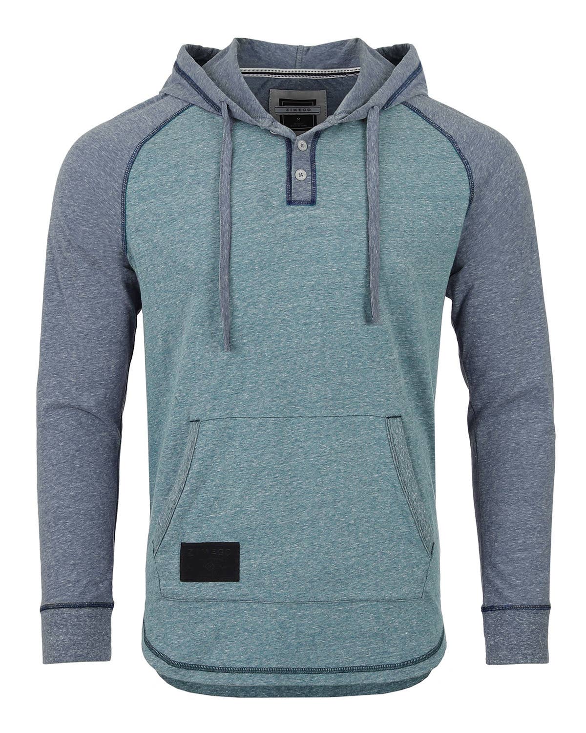 Long Sleeve Color Block Pullover Thin Hoodie