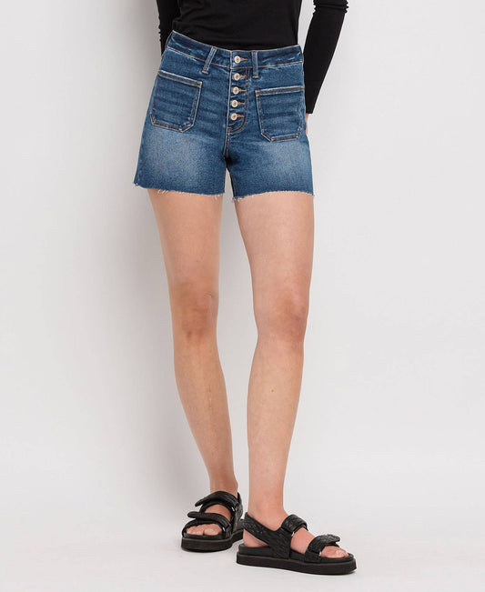 Manifest Patched Pocket Button Up Shorts by Lovervet