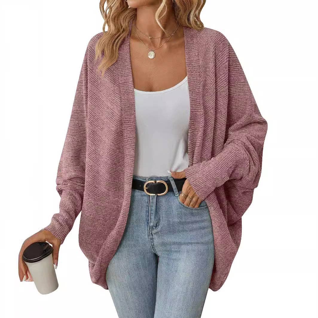 Bat Sleeve Loose Fit Cardigan