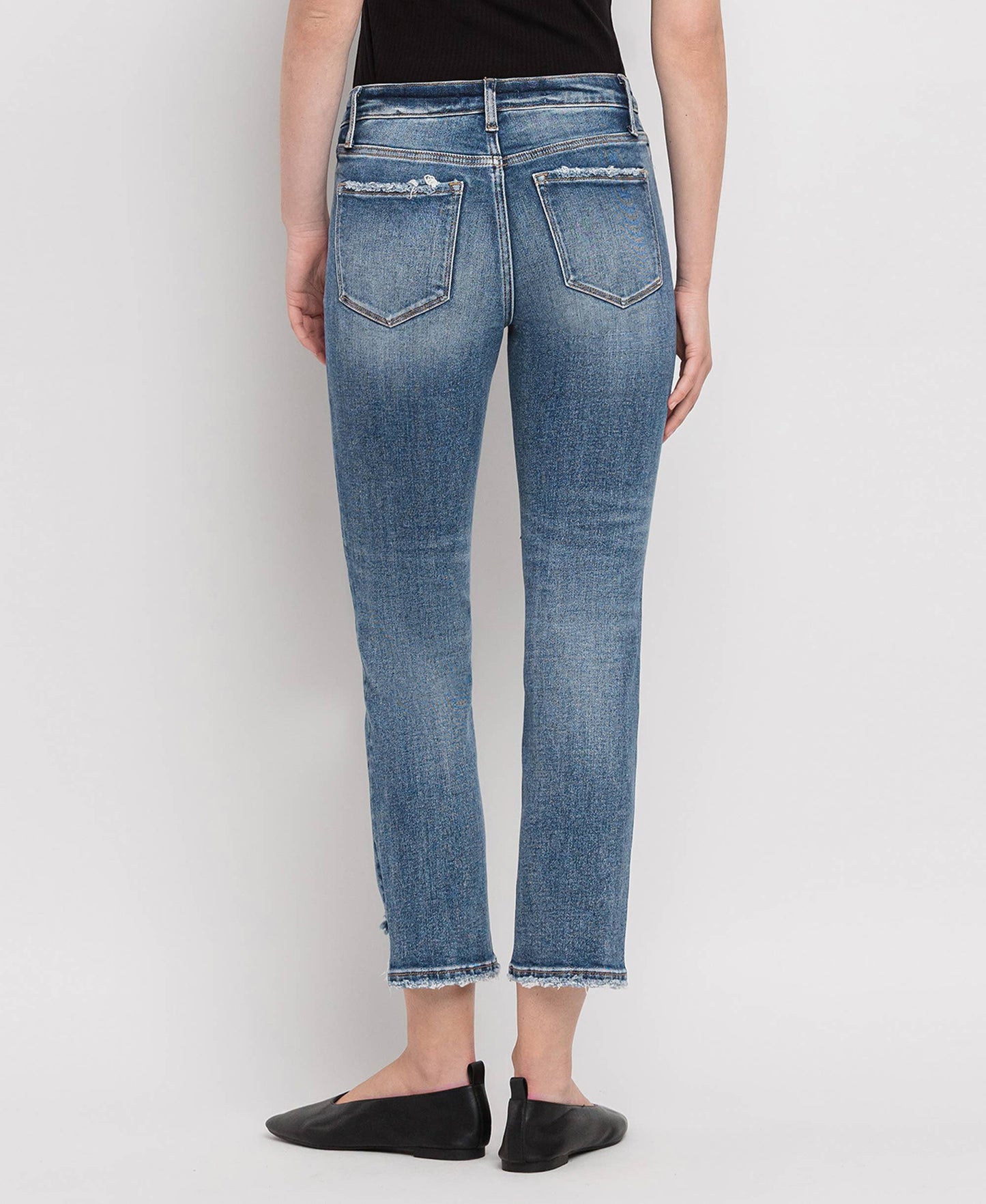 SpeakEasy High Rise Slim Straight Jeans by Lovervet