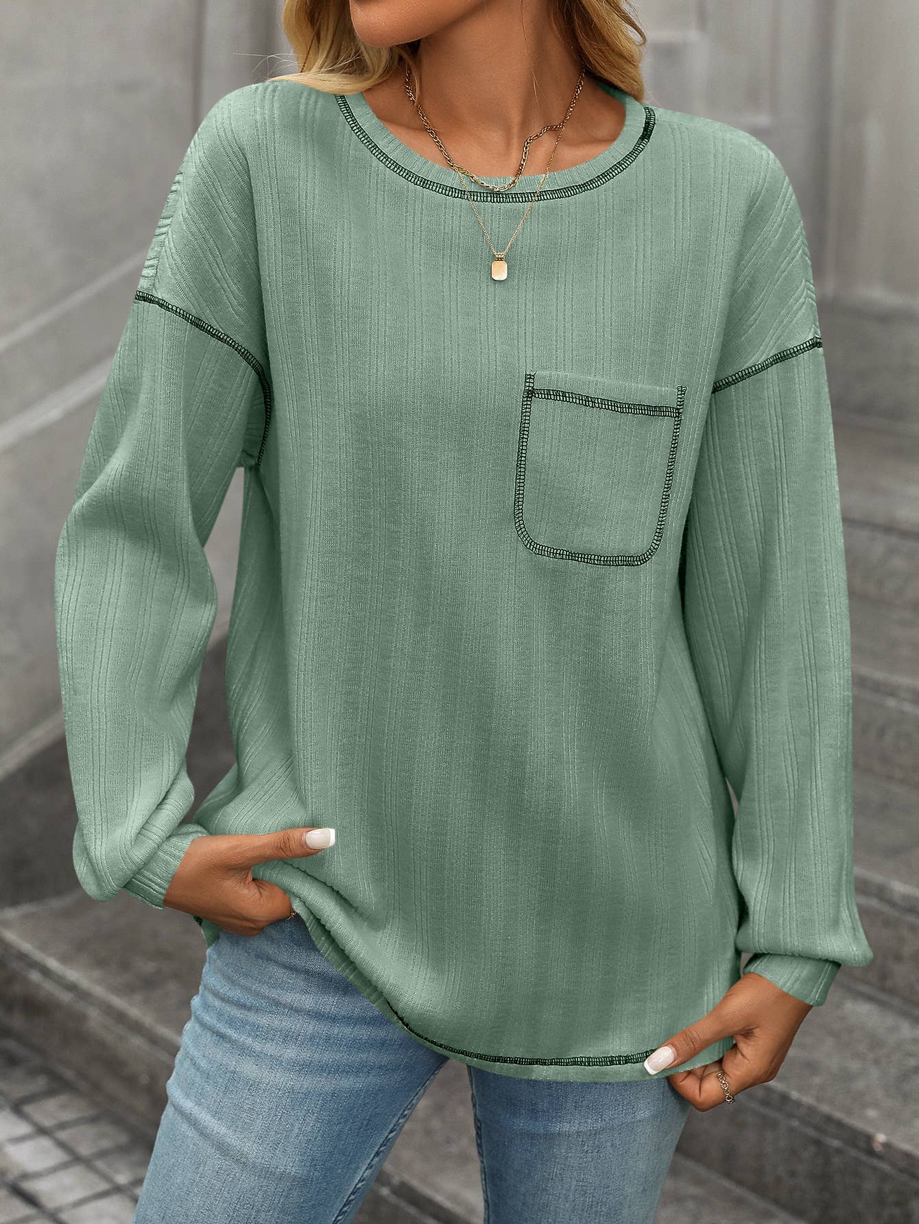 Long Sleeve Pocket Shirt